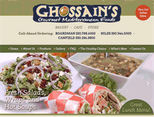 Tablet Screenshot of ghossainsbakery.com